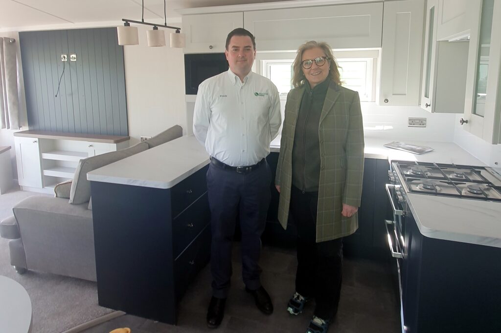 Berwickshire Holiday Park visit by MSP