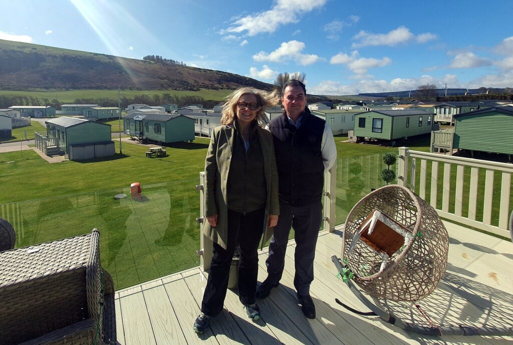 MSP Rachael Hamilton and Frank Maguire