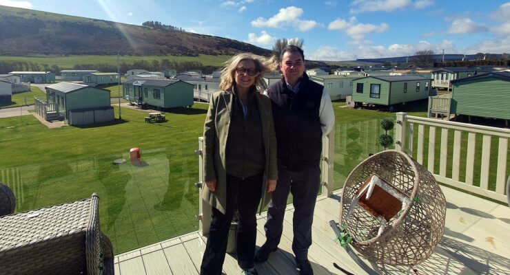MSP Rachael Hamilton and Frank Maguire