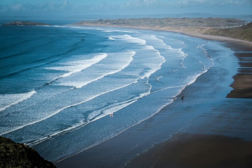 Rhossili Bay - The Gower Surfing