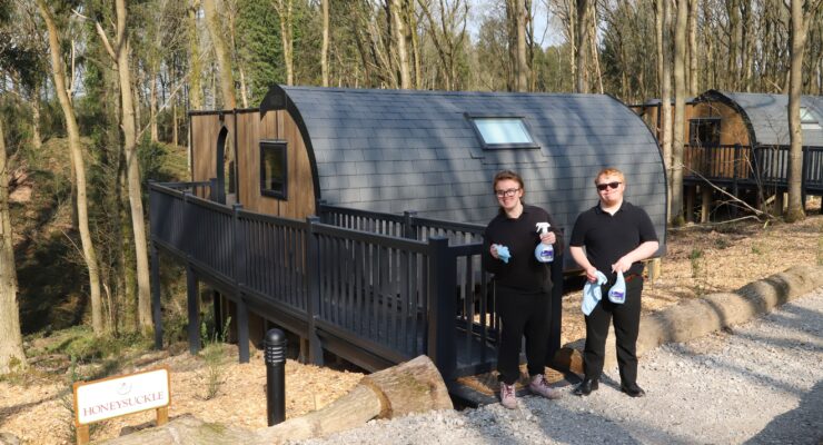 Brodie and Tom SEND students at Woodlands Holiday Park -