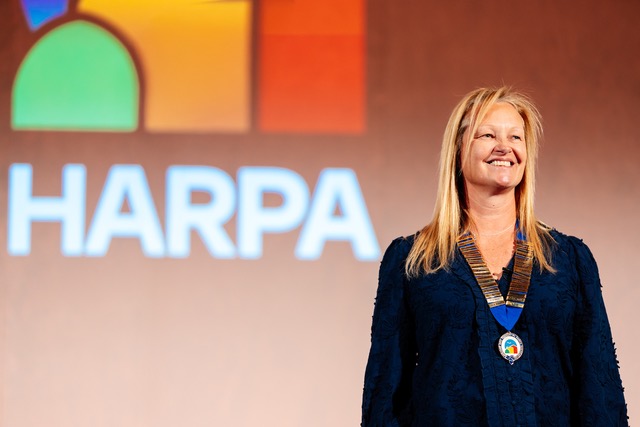 HARPA chair Claire Flower