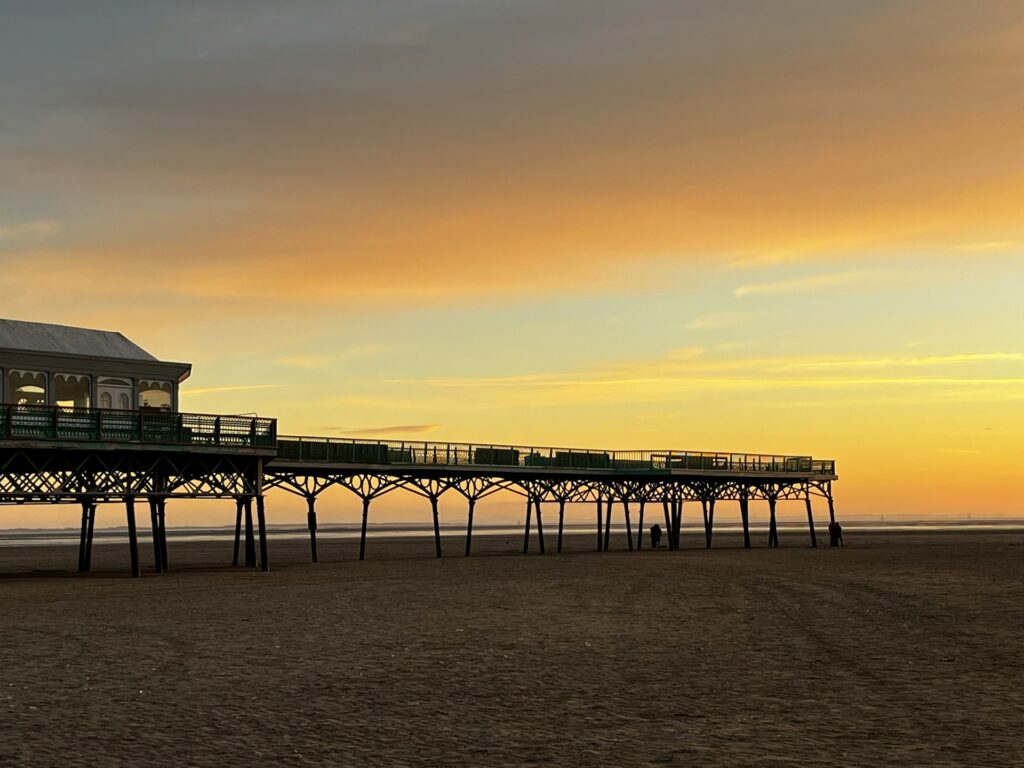 pier on lytham st annes beach