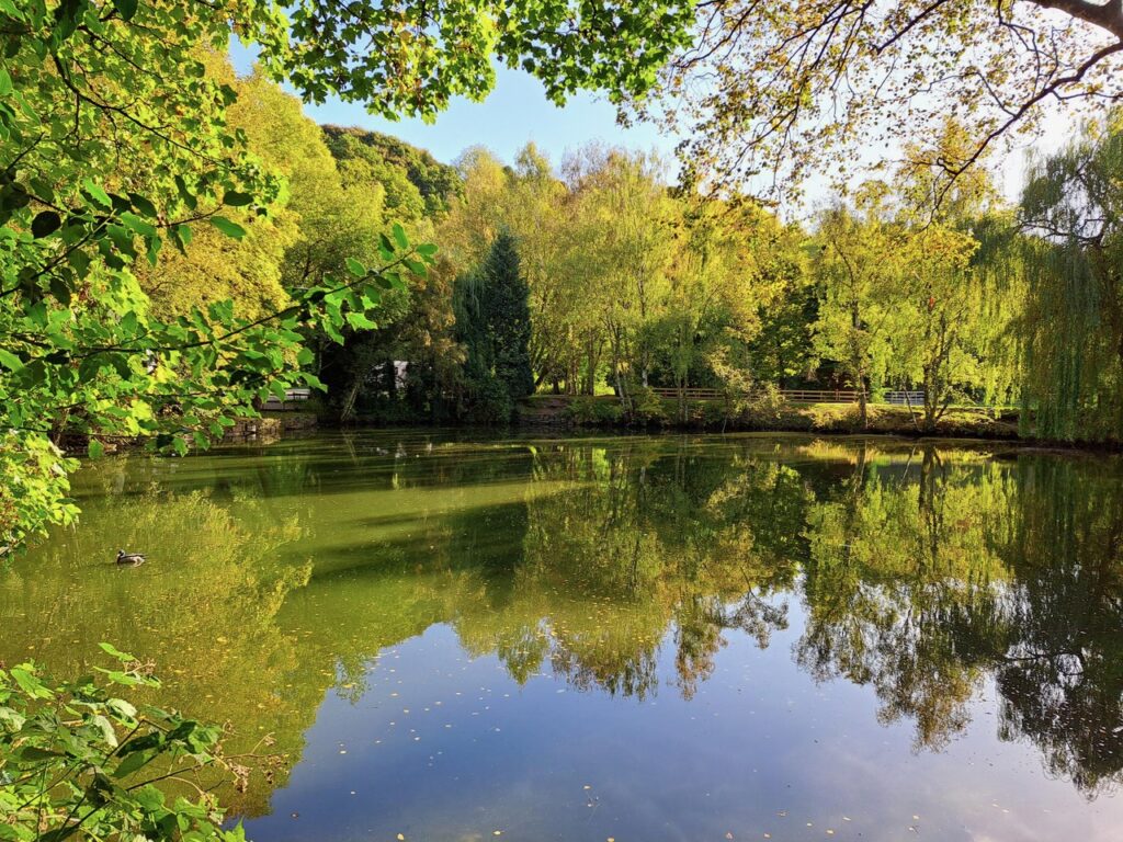 lake at holme valley camping
