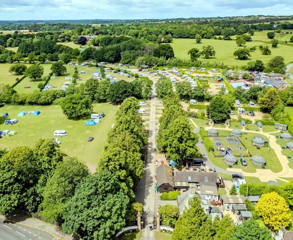 aeiral view of south lytchett manor