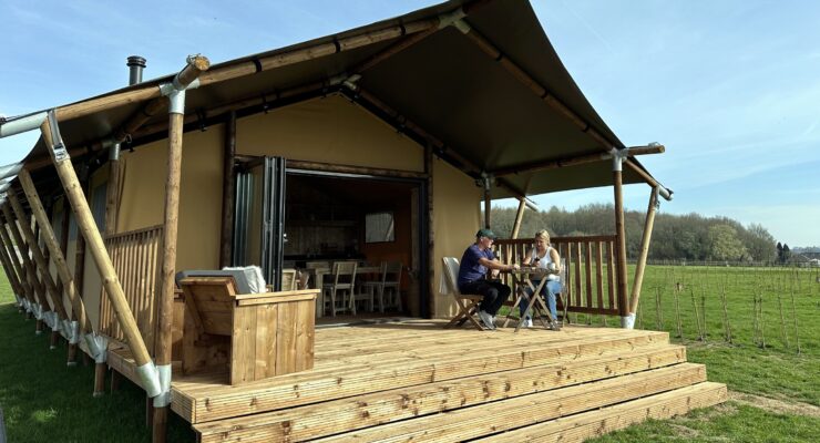 hampshire hills glamping tent