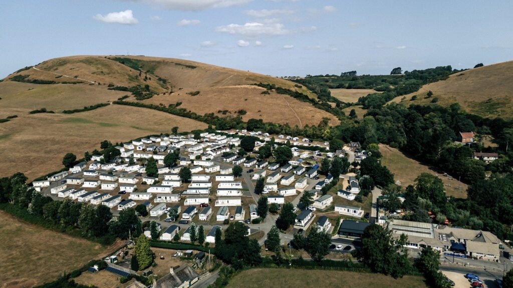 ulwell holiday park aerial view